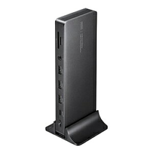 SANWA SUPPLY(TTvC) mUSB-C IXX J[hXbgx2 / HDMIx2 / LAN / 3.5mm / USB-Ax4 / USB-C] USB PDΉ 65W hbLOXe[V USB-CVDK16 mUSB Power DeliveryΉn USBCVDK16
