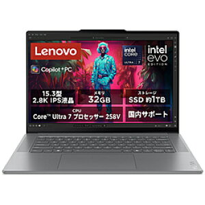 Lenovo(m{Wp) m[gp\R Yoga Slim 7i Aura Edition Gen 9 iO[ 83HM001KJP m15.3^ /Windows11 Home /intel Core Ultra 7 /F32GB /SSDF1TB /{ŃL[{[h /2024N10fn 83HM001KJP