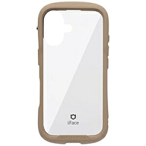 HAMEE iPhone 16(6.1インチ)iFace Reflection強化ガラスクリアケース iFace ベージュ 41-979648 IP16IFACERFTBE