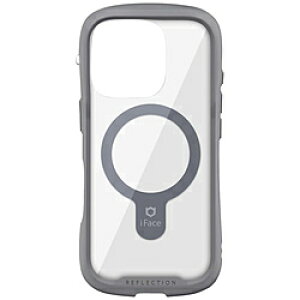 HAMEE iPhone2024 6.3inch iFace Reflection MagSynq KXNAP[X iFace O[ 41-980071 IP16PIFACERFTMGGY