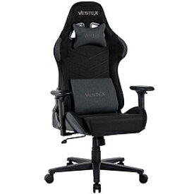 ルームワークス VES-S1BK ゲーミングチェア [W720xD720xH1205～1275mm] VESTEX S1シリーズ(フットレストなし) ブラック VES-S1BK