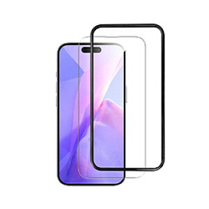 �n�}�P�����[�N�X 2.5D 3�X�g�����O �������ی�K���X for iPhone 15 / 16 Plus �K�C�h�g�t HW-CLG16BPL HW-CLG16BPL �y864�z