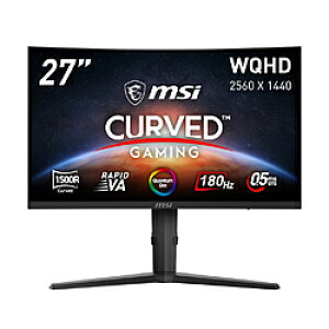 MSI(GGXAC) USB-Cڑ Q[~Oj^[ MAG 275CQRF QD E2 m27^ /WQHD(2560×1440j /Ch /Ȗʌ^ /180Hzn MAG275CQRFQDE2