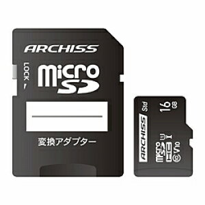 ARCHISS ARCHISS Standard microSDHC 16GB Class10 UHS-1 (U1) SDϊA_v^t AS-016GMS-SU1 mClass10 /16GBn AS016GMSSU1 y864z