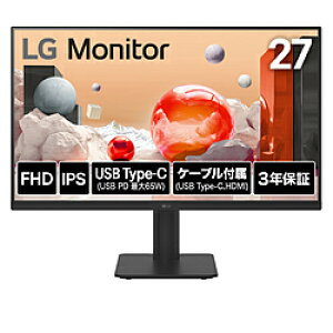 LG(GW[) USB-CΉ PCj^[ LG Monitor 27MS570B-B m27^ /tHD(1920×1080) /Ch /100Hzn 27MS570BB
