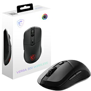 MSI(�G���G�X�A�C) �Q�[�~���O�}�E�X VERSA 300 WIRELESS �u���b�N VERSA 300 W �m���w�� /�L���^����(���C�����X) /6�{�^�� /Bluetooth�EUSB�n VERSA300W