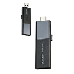 ELECOM(�G���R��) ESD-EWB0500GBKR �O�t��SSD USB-C�{USB-A�ڑ� �X�}�z�����EPS5�Ή�(Android/iPadOS/iOS/Mac/Windows11�Ή�) �u���b�N �m500GB /�|�[�^�u���^�n ESDEWB0500GBKR [�U���s��] [����s��]