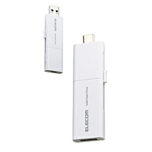 ELECOM(�G���R��) ESD-EWB1000GWHR �O�t��SSD USB-C�{USB-A�ڑ� �X�}�z�����EPS5�Ή�(Android/iPadOS/iOS/Mac/Windows11�Ή�) �z���C�g �m1TB /�|�[�^�u���^�n ESDEWB1000GWHR [�U���s��] [����s��]