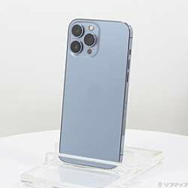 【中古】Apple(アップル) iPhone13 Pro Max 256GB シエラブルー MLJD3J／A SIMフリー【291-ud】