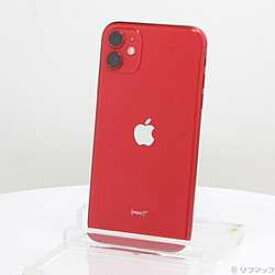 【中古】Apple(アップル) iPhone11 64GB プロダクトレッド MWLV2J／A SIMフリー【291-ud】
