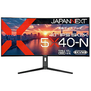 JAPANNEXT USB-Cڑ PCj^[ JN-5X40-N m40^ /5K2K(5120×2160j /Ch /Ȗʌ^n JN5X40N