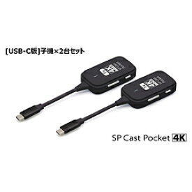 PRINCETON(プリンストン) 〔ワイヤレスHDMI〕送信機(USB-C用x2) SP Cast Pocket 4K (ワイヤレスUSB-C to HDMI) ブラック SPCASTPOCKET4K-C1SET SPCASTPOCKET4KC1SET