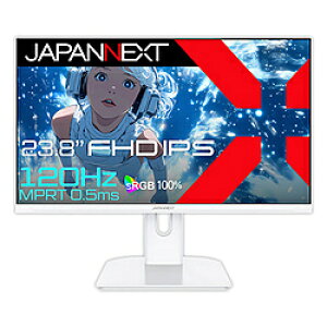 JAPANNEXT JN-IPS238G120F-W Q[~Oj^[ (120Hz) zCg m23.8^ /tHD(1920×1080) /Chn JNIPS238G120FW