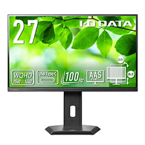 IO DATA(ACI[f[^) USB-Cڑ PCj^[ t[X^CX^h(5Nۏ) ubN LCD-CQ270SA-F m27^ /WQHD(2560×1440j /Ch /100Hzn LCDCQ270SAF [Us]