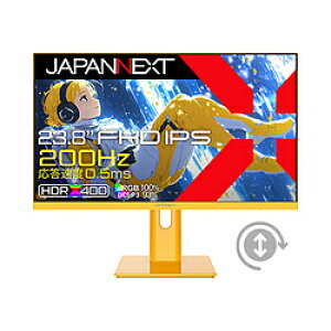 JAPANNEXT JN-IPS238G200F-HSP-YE Q[~Oj^[ (200Hz) CG[ m23.8^ /tHD(1920×1080) /Chn JNIPS238G200FHSPYE