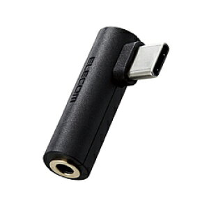 ELECOM(�G���R��) �����ϊ��A�_�v�^�[ ���}�� Type-C to 3.5 DAC���� �z���C�g MPA-C35DDBK MPAC35DDBK