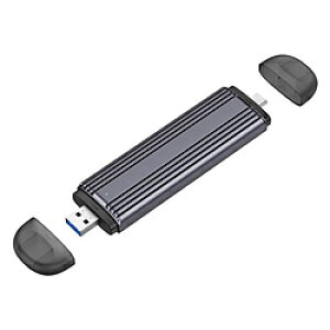 Owltech(�I�E���e�b�N) OWL-ESM2UAC-SI SSD�P�[�X USB-C�{USB-A�ڑ� (Mac/Windows) �V���o�[ �mM.2�Ή� /NVMe /1��n OWLESM2UACSI