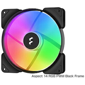 FRACTAL DESIGN(tN^fUC) P[Xt@ Aspect 14 RGB PWM Black Frame ubN FD-F-AS1-1405 [140mm /1700RPM] FDFAS11405