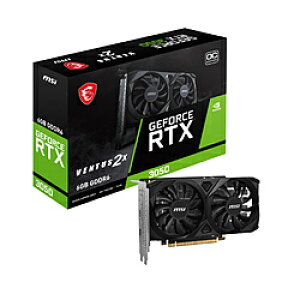 MSI(�G���G�X�A�C) �O���t�B�b�N�{�[�h GeForce RTX 3050 VENTUS 2X E 6G OC �mGeForce RTX�V���[�Y /6GB�n RTX3050VENTUS2XE6GOC