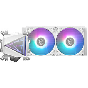 MSI(�G���G�X�A�C) ����CPU�N�[���[ 120mm�t�@��x2 [LGA1851/1700/1200/1156/1155/1151/1150�EAM4/AM5] �z���C�g MAG CORELIQUID I240 WHITE MAGCORELIQUIDI240W