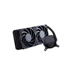 KuroutoShikou(玄人志向) 水冷CPUクーラー 120mmファンx2 [LGA115x/1200/1700/1851・AM5/AM4] LED無し ブラック KURO-AIOWC240/V2 KUROAIOWC240V2