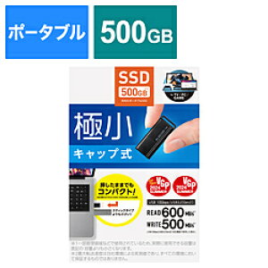 ELECOM(GR) ESD-EXS0500GBK OtSSD USB-Aڑ PS5/PS4A^Ή(Mac/Windows11Ή) ubN m500GB /|[^u^n ESDEXS0500GBK y864z