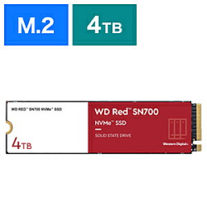 Western Digital SSD PCI-Expressڑ WD RED SN700(NAS) WDS400T1R0C m4TB /M.2n WDS400T1R0C