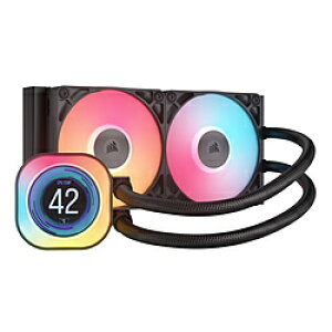 CORSAIR(�R���Z�A) ����CPU�N�[���[ iCUE LINK TITAN 240 RX RGB LCD �u���b�N CW-9061022-WW 120mm�t�@��x2 [LGA1851/1700�EAM5/AM4] CW9061022WW
