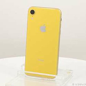 【中古】Apple(アップル) iPhoneXR 64GB イエロー MT082J／A SIMフリー【291-ud】