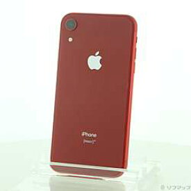 【中古】Apple(アップル) iPhoneXR 64GB プロダクトレッド MT062J／A SIMフリー【291-ud】
