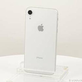【中古】Apple(アップル) iPhoneXR 64GB ホワイト MT032J／A SIMフリー【291-ud】