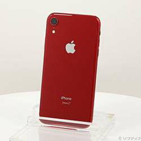 【中古】Apple(アップル) iPhoneXR 64GB プロダクトレッド MT062J／A SIMフリー【291-ud】