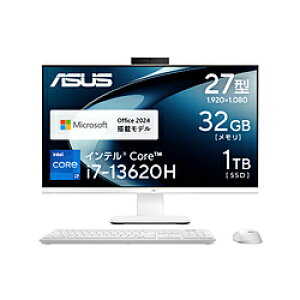 ASUS(GCX[X) V470VAK-WPE013WS fXNgbvp\R V400 AiO (V470VAK) zCg m27^ /Windows11 Home /intel Core i7 /F32GB /SSDF1TB /Office HomeandBusiness /2025N6fn V470VAKWPE013WS
