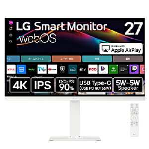 LG(GW[) USB-CΉ PCj^[ LG Smart Monitor zCg 27U730SA-W m27^ /4K(3840×2160j /Ch /60Hzn 27U730SA-W y864z