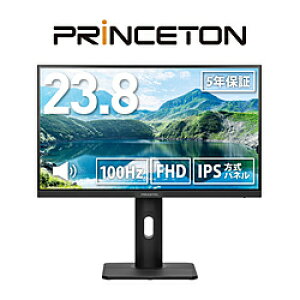 PRINCETON(�v�����X�g��) USB-C�ڑ� PC���j�^�[ �u���b�N PTF-H241WS-BK �m23.8�^ /�t��HD(1920×1080) /���C�h /100Hz�n PTF-H241WS-BK
