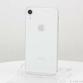 【中古】Apple(アップル) iPhoneXR 64GB ホワイト MT032J／A SIMフリー【291-ud】