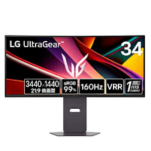 LG(GW[) 34G600A-B Q[~Oj^[ LG UltraGear ubN m34^ /UWQHD(3440×1440j /Ch /Ȗʌ^ /144Hzn 34G600A-B