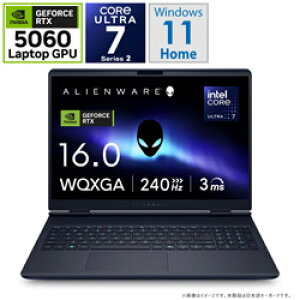 DELL(f) Q[~Om[gp\R Alienware 16X Aurora(RTX 5060) C^[Xe[ CfBS NAA76-FNC [16.0^ /Windows11 Home /intel Core Ultra 7 /F32GB /SSDF1TB /2025Năf] NAA76FNC