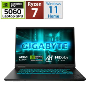 GIGABYTE(MKoCg) Q[~Om[gp\R GIGABYTE GAMING A16 GA63H(TX 5060) ubNX`[ GAMING A16 3VHK3JP864SH [16.0^ /Windows11 Home /AMD Ryzen 7 /F32GB /SSDF1TB /2025N8f] GAMINGA163VHK3JP864
