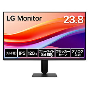 LG(GW[) PCj^[ LG Monitor ubN 24U411A-B m23.8^ /tHD(1920×1080) /Ch /120Hzn 24U411A-B