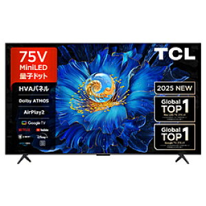 TCL(�e�B�[�V�[�G��) �t���e���r 75C6KS �m75V�^ /Bluetooth�Ή� /4K�Ή� /BS�ECS 4K�`���[�i�[���� /YouTube�Ή��n 75C6KS �y���͂������w��s�z