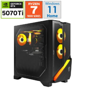 MSI(GGXAC) Infinite Z3 9NVR7-626JP Q[~OfXNgbvp\R (RTX 5070 Ti) mj^[ /Windows11 Home /AMD Ryzen7 /F32GB /SSDF1TB /2025N10fn INFINITEZ39NVR7626JP