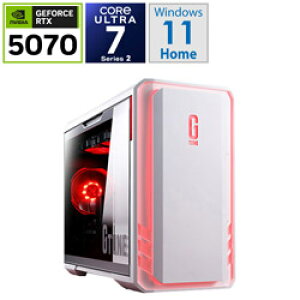 y2025/11/{\zmouse(}EXRs[^) DGI7G70BC21U2NH3W Q[~OfXNgbvp\R G TUNE(RTX 5070) zCg mj^[ /Windows11 Home /intel Core Ultra 7 /F32GB /SSDF1TB /