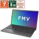 FUJITSU(富士通） ノートパソコン FMV Note Aシリーズ A730-K ブライトブラック FMVA730KBA ［15.6型 /Windows11 Home /AMD Ryzen 7 /メモリ：8GB /SSD：512GB /Office Home and Business /日本語版キーボード /2026年1月モデル］ FMVA730KBA [振込不可] [代引不可]