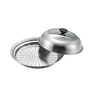ヨシカワ 蒸し器 フライパン用 24～26cm用 ガラス蓋 美味彩菜 YJ3212 YJ3212 【864】