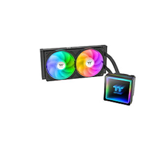 Thermaltake ����CPU�N�[���[ 120mm�t�@��x2 [LGA2066/2011-3/2011/1851/1700/1366/1200/1156/1155/1151/1150�EAM5/AM4] TH240 V3 ARGB Sync Black �u���b�N CL-W465-PL12SW-A CLW465PL12SWA