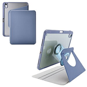 ELECOM(�G���R��) 11�C���` iPad�iA16�j�A10.9�C���` iPad�i��10����j�p �t���b�v�P�[�X 360�x��] �w�ʃN���A 2�A���O�� �X���[�v �u���[�O���[ TB-A25RMG360BG TBA25RMG360BG �y864�z