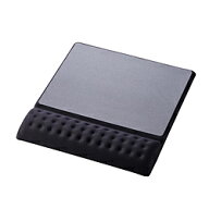 ELECOM(エレコム) MP-CF096WBK マウスパッド リストレスト 一体型 低反発 手首 疲労軽減 硬質プレート 軽…
