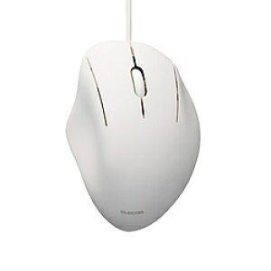 ELECOM(�G���R��) �}�E�X SHELLPHA �R�� S�T�C�Y(Chrome/Mac/Windows11�Ή�) �z���C�g M-SH11UBSKWH �mBlueLED /�L�� /3�{�^�� /USB�n MSH11UBSKWH