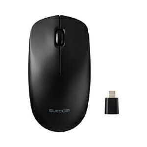 ELECOM(�G���R��) �}�E�X (Chrome/Mac/Windows11�Ή�) �u���b�N M-LE10DRCBK �m���w�� /����(���C�����X) /3�{�^�� /USB (Type-C)�n MLE10DRCBK �y864�z
